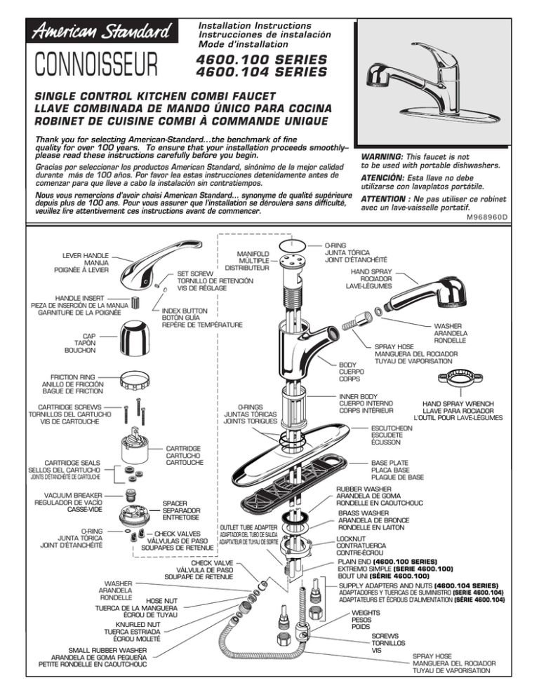American Standard Faucet Manual