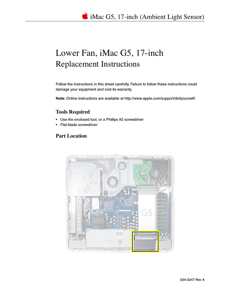 Imac g5 logic board repair