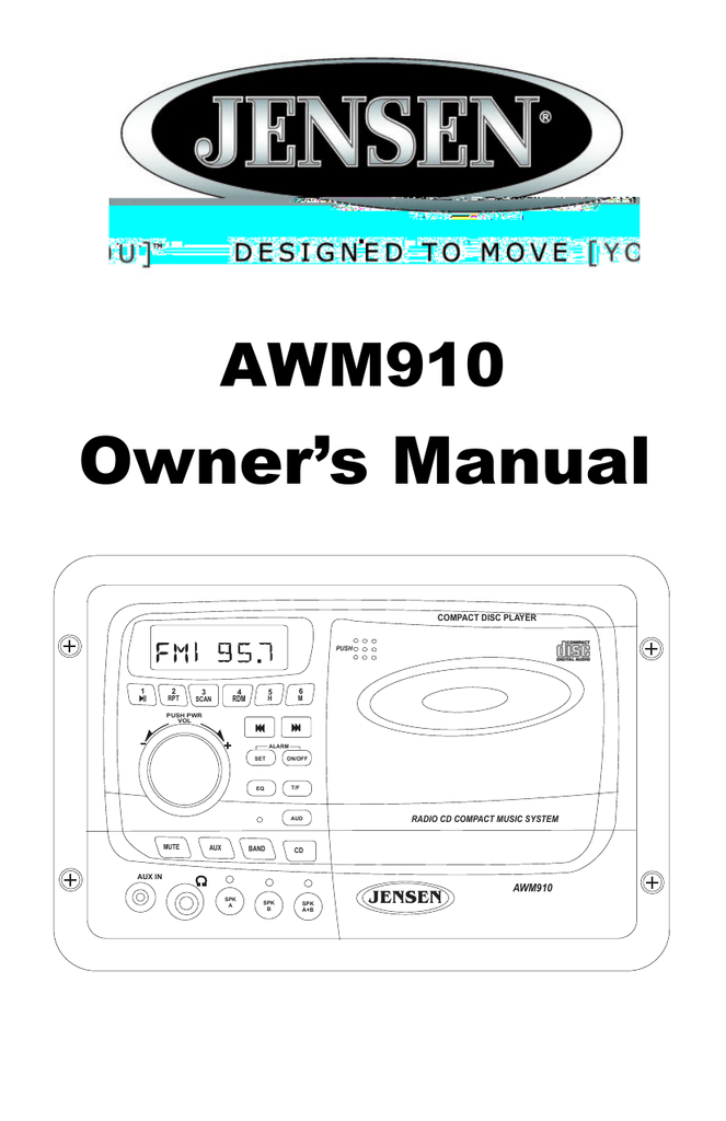 Jensen Awm910 Rv Wall Mounted Cd Player Am Fm Radio – Wall Design Ideas