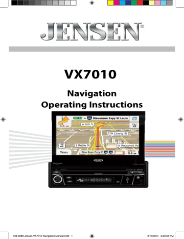 Jensen VX-7010, VX7010 Operating instructions | Manualzz