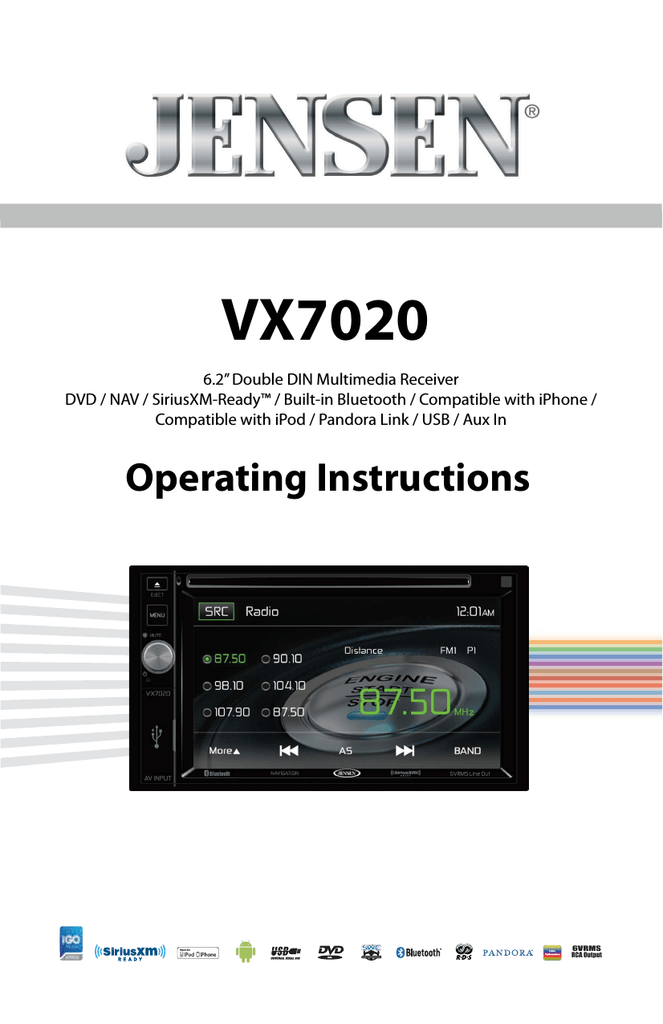 Audiovox Vx7020 Owner S Manual Manualzz