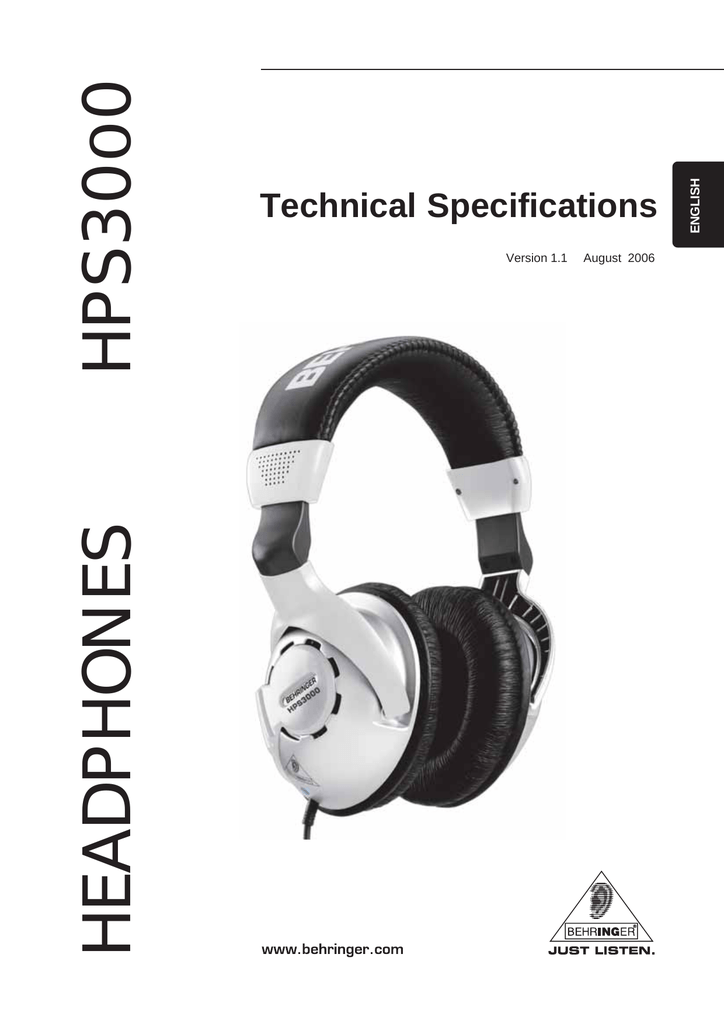 behringer hps3000 frequency response