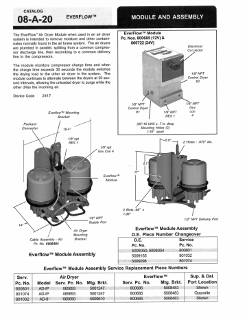 BENDIX 08-A-20 User's manual | Manualzz