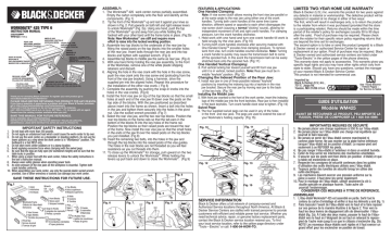 BLACK & DECKER 243257-01 INSTRUCTION MANUAL Pdf Download