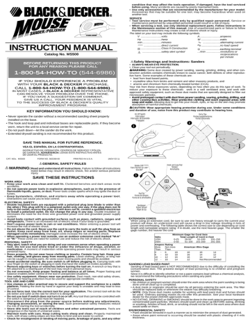 Black & Decker MS500 Parts Diagrams