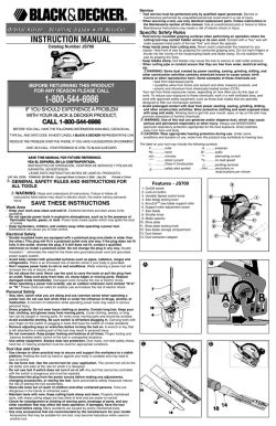 Black Decker JS700 User manual instruction manual manualzz