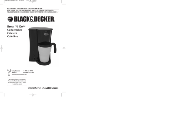 Black \u0026 Decker Brew 'N Go DCM18 Series 