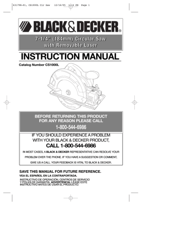 User manual Black & Decker BCRMW123 (English - 153 pages)