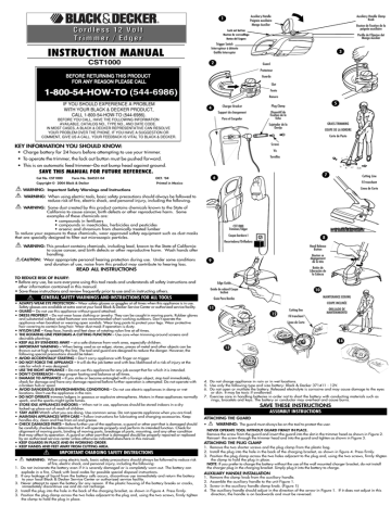 Black & Decker CST1000 Instruction Manual | Manualzz
