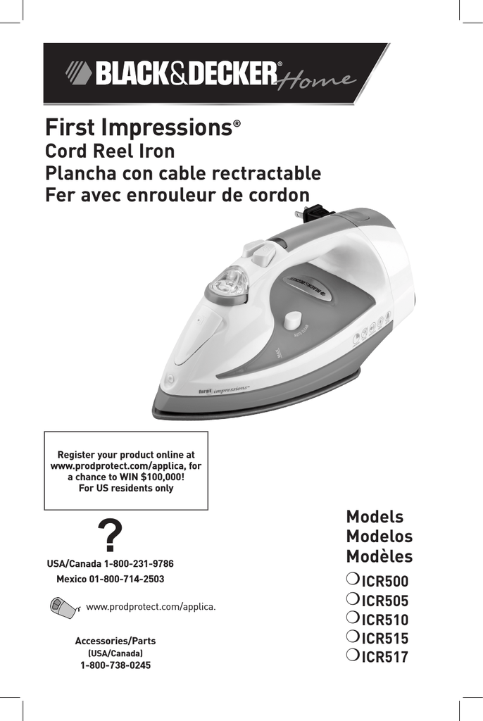 Black \u0026 Decker ICR500 Use \u0026 Care Manual | Manualzz