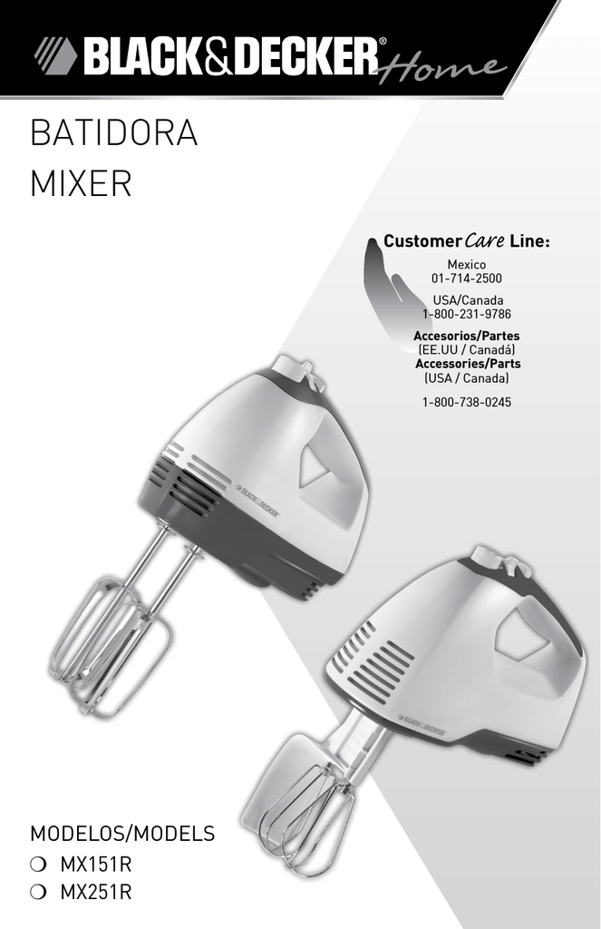 Black And Decker MX151R 220 Volt Hand Mixer