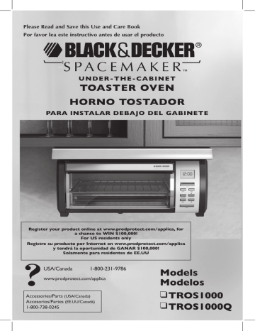 Black & Decker SpaceMaker 4-Slice Digital Toaster Oven TROS1000