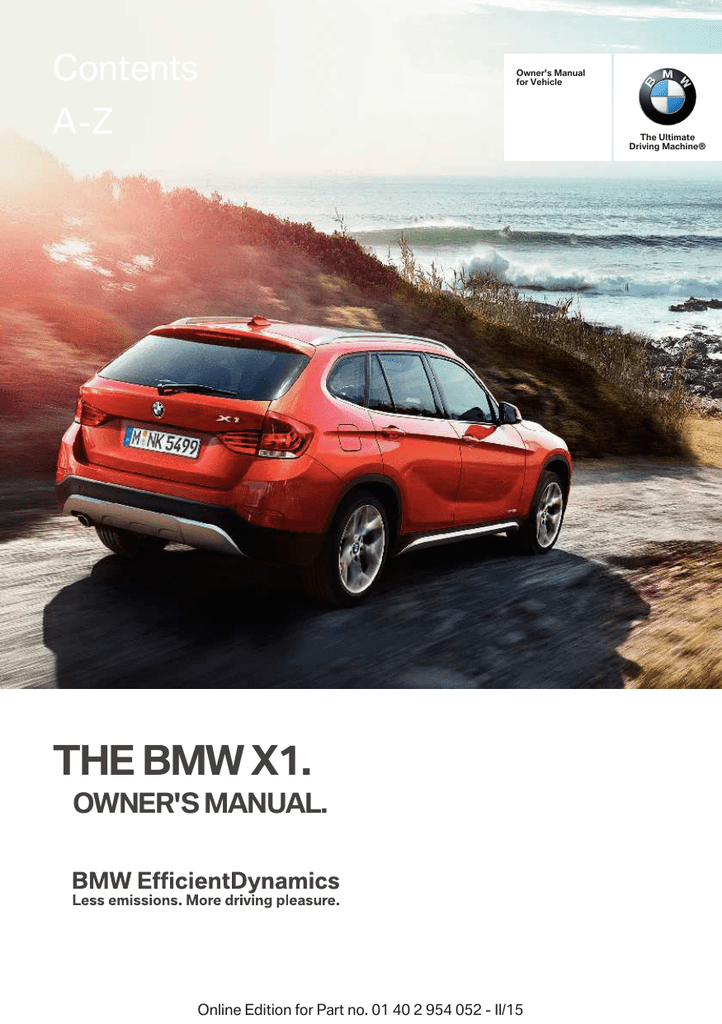 Bmw X1 Owner S Manual Manualzz