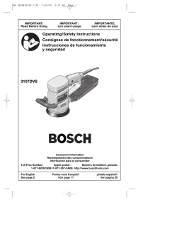 Bosch 1295DVS User manual manualzz