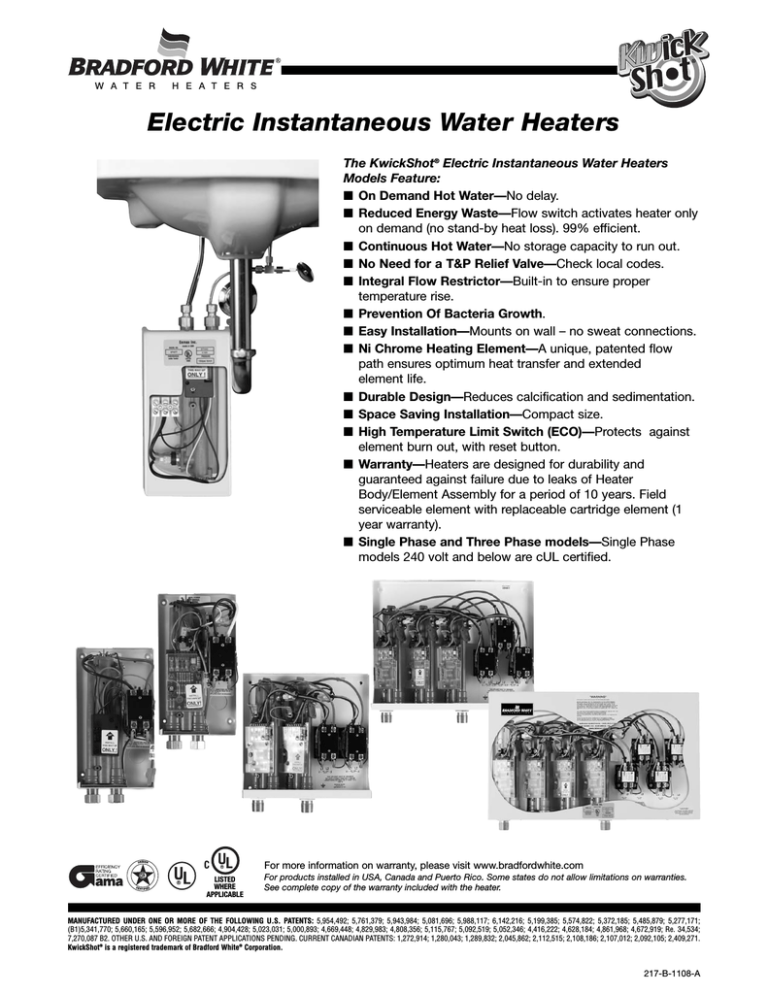 Bradford White Defender Water Heater Manual