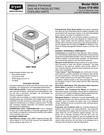 Bryant 582A User's Manual | Manualzz