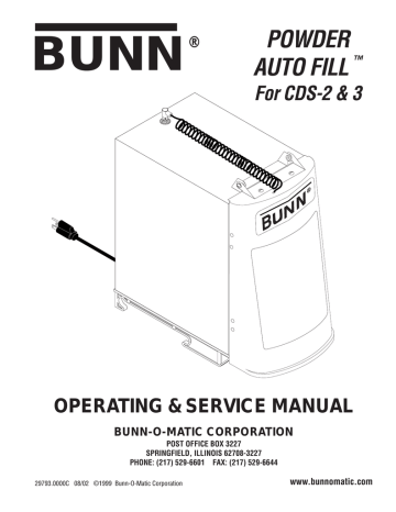 Bunn Imix 5s A Repair Manual