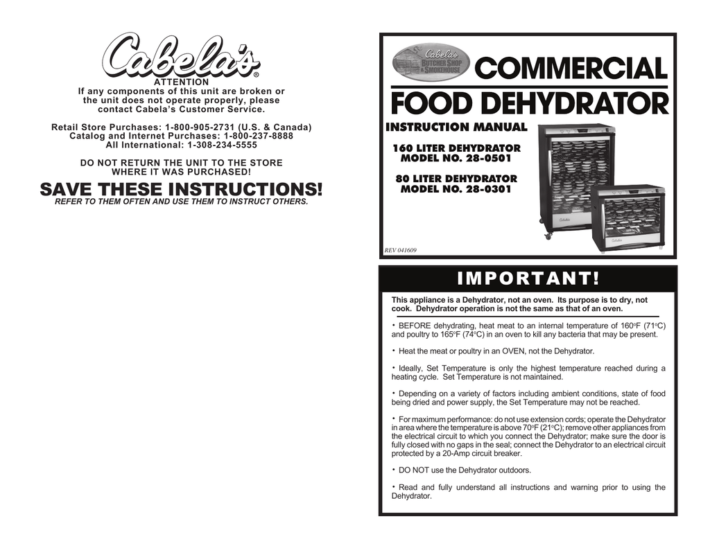 Cabela S 28 0301 User S Manual Manualzz