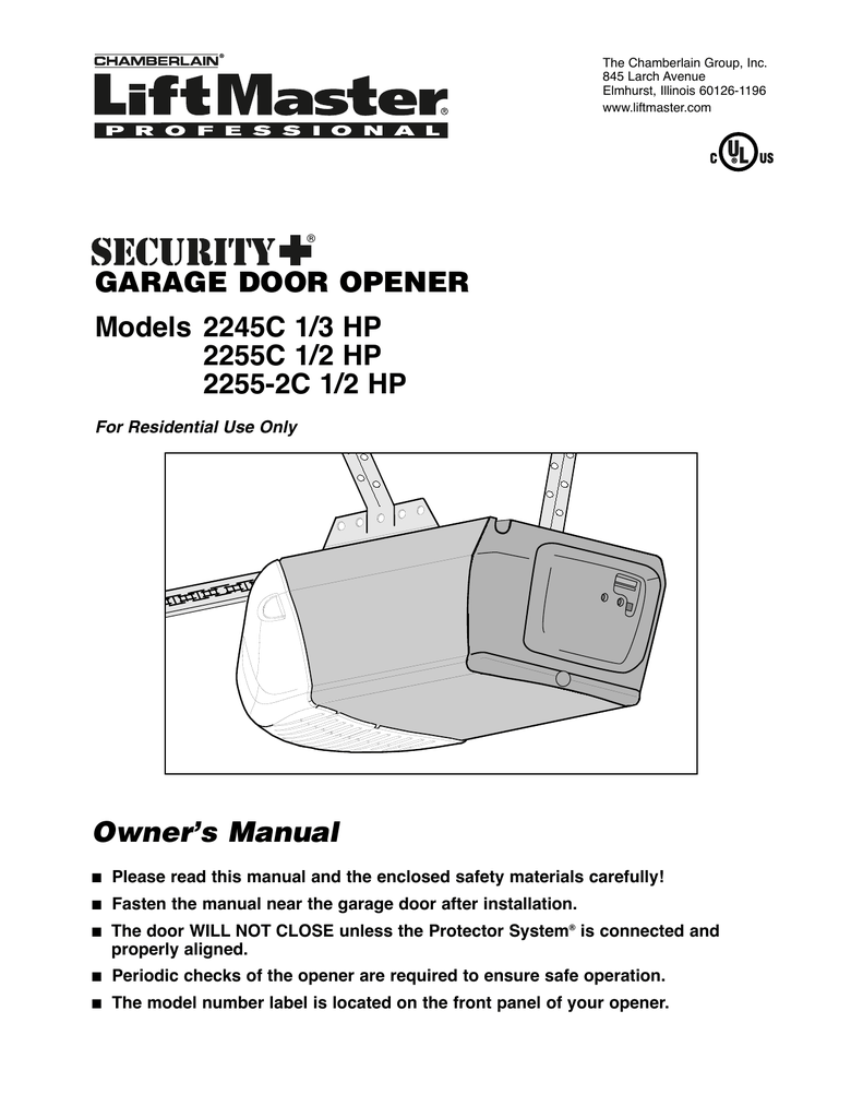 Chamberlain 050dctwf manual