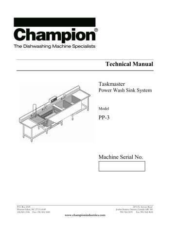 Champion Power Equipment PP-3 Technical Manual | Manualzz