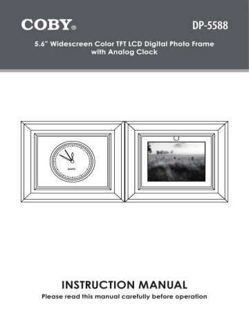 COBY electronic DP-5588 Instruction manual | Manualzz