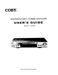 COBY electronic DVD505 User's Guide