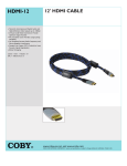 COBY electronic HDMI-12 User's Manual