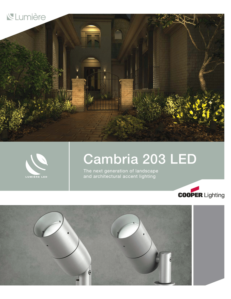 Cooper Lighting Cambria 203 Led User S Manual Manualzz Cooper Lighting Cambria 203 Led User S Manual Manualzz