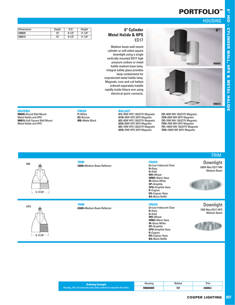 Cooper Lighting Portfolio M8605 User S Manual Manualzz Cooper Lighting Portfolio M8605 User S Manual Manualzz