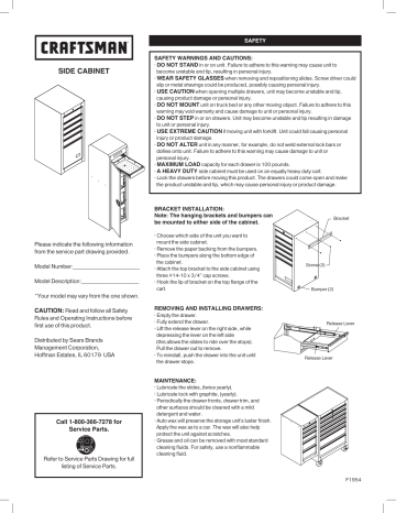 Craftsman 6-Drawer Owner's Manual | Manualzz