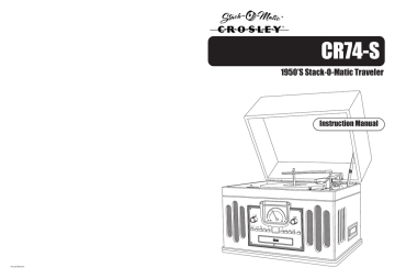 Crosley CR74-S User manual | Manualzz