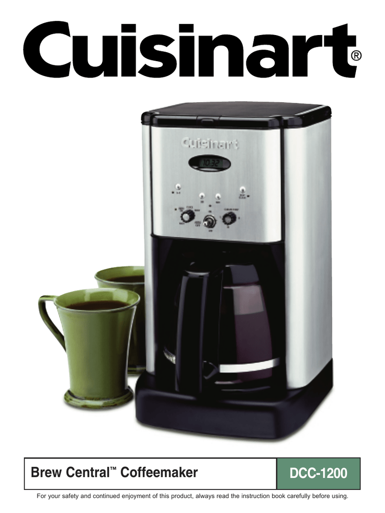 cuisinart coffee maker troubleshooting dcc 1200