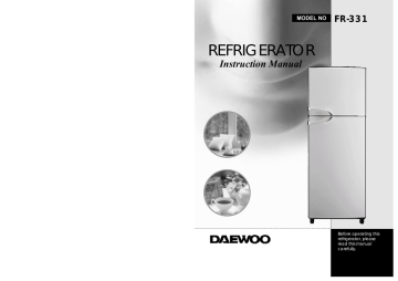Daewoo Electronics Fr 331 User Manual Manualzz