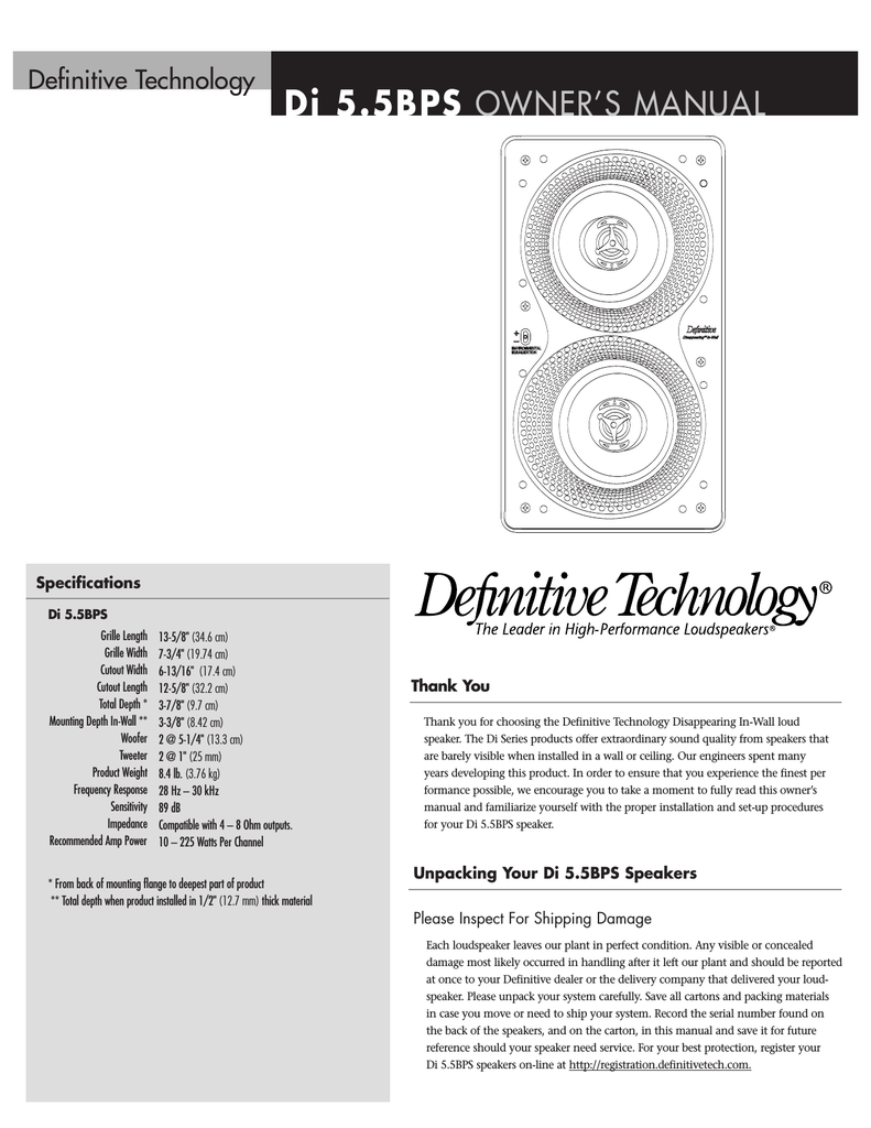 definitive technology di 5.5 bps