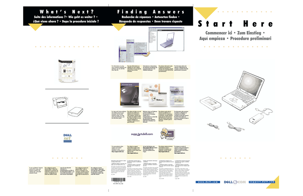 Dell Inspiron 5000 Setup Diagram | Manualzz