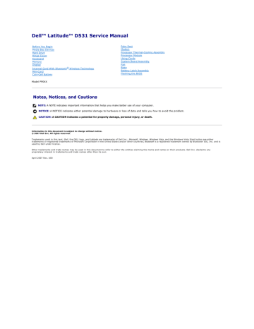 dell model pp04x repair manual