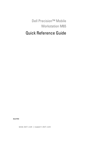 Dell Precision TD010 Quick Reference Guide | Manualzz