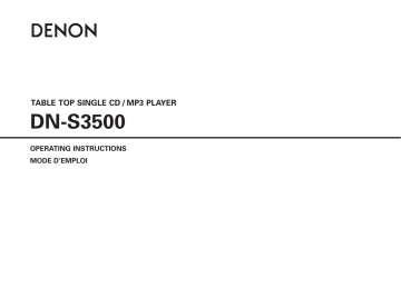Denon DN-S3500 User's Manual | Manualzz