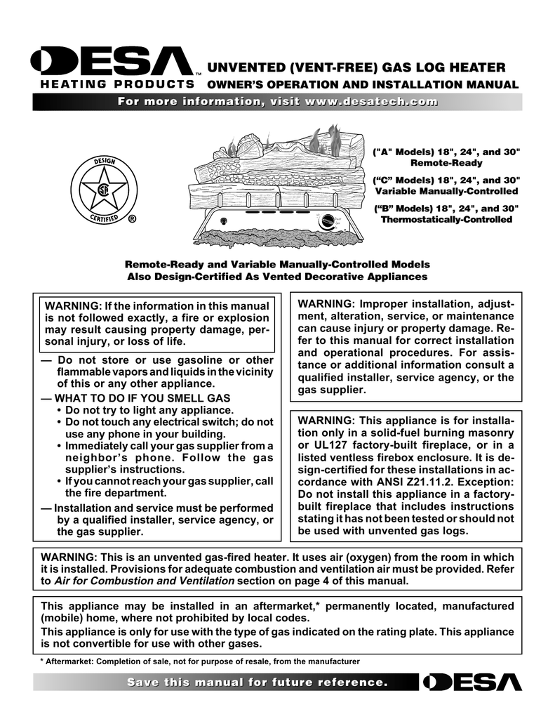 Desa C User S Manual Manualzz
