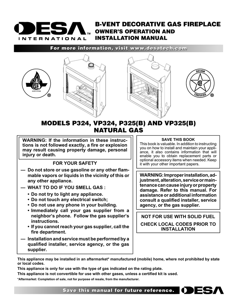 Desa P324 User S Manual Manualzz