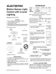 DESA Motion Sensor Light Control 5312, 5318 User Manual