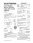 DESA 5512 Motion Sensing Light User Manual