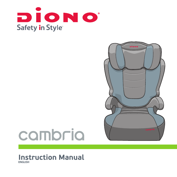 Diono Cambria High Back Booster Instruction Manual Manualzz Back Booster Instruction Manual, Diono Cambria 2 Booster Car Seat Instructions