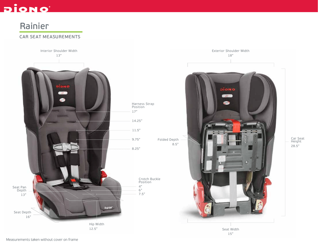 Diono rainier clearance car seat manual