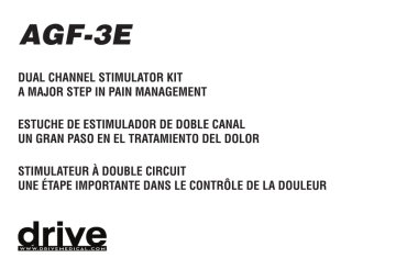 Drive Medical Design AGF-3E Manual de usuario | Manualzz