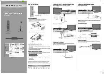 Dynex DX-32L100A11 User's Manual | Manualzz