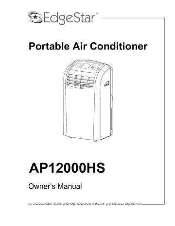 EdgeStar AP12000HS Owner's Manual | Manualzz