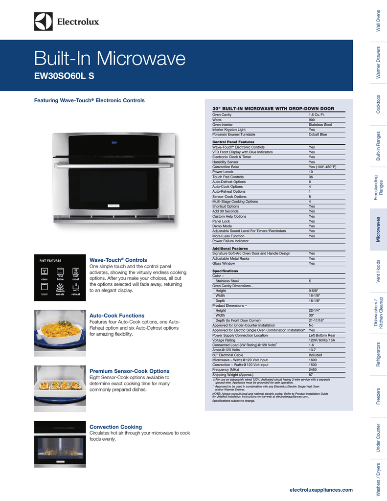 Electrolux Ew30so60l User S Manual Manualzz Electrolux Ew30so60l User S Manual Manualzz