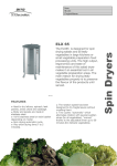 Salad Dryer ELX 65 F5, F25, XF5 User Manual