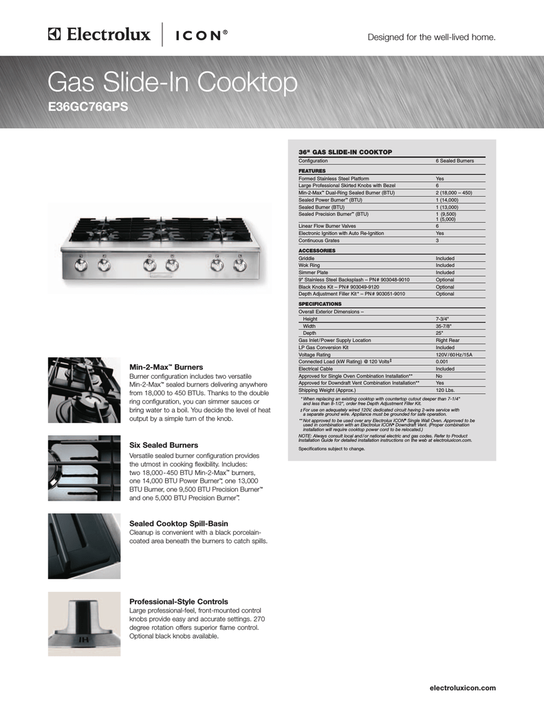 electrolux downdraft cooktop